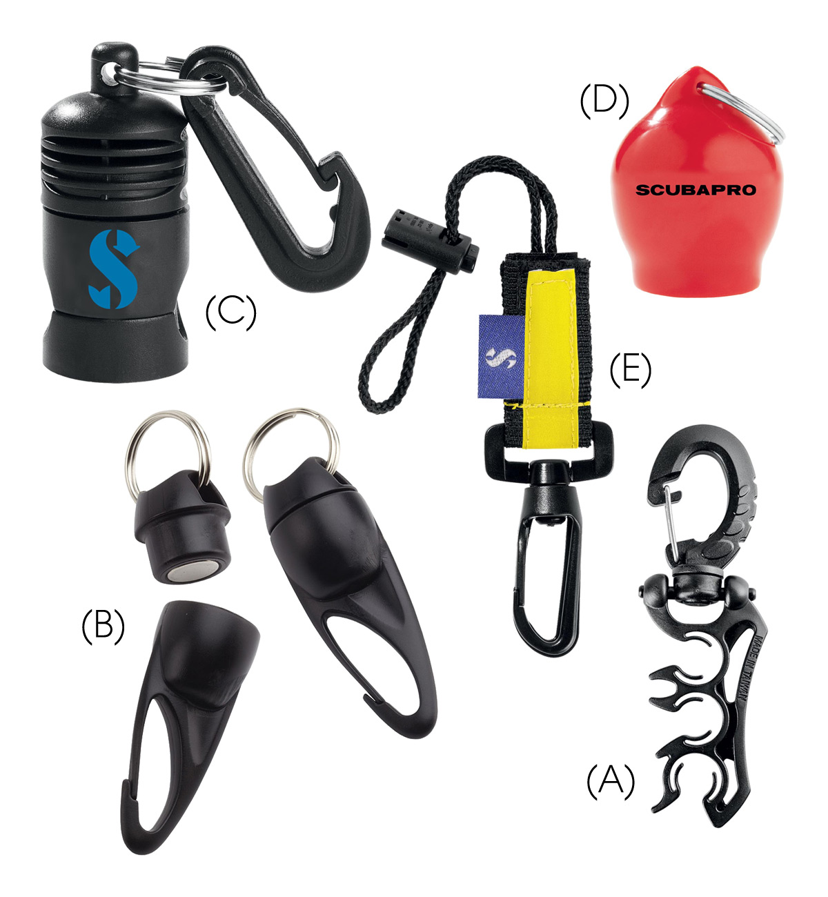 Premium BCD Schlauchhalter Halter Falten Clip Octopushalter für Unterwasser 