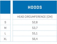 Scubapro Hood Size Chart