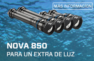 Foco de Buceo Nova 1000R, con Batería y con Cargador Batería - SCUBAPRO